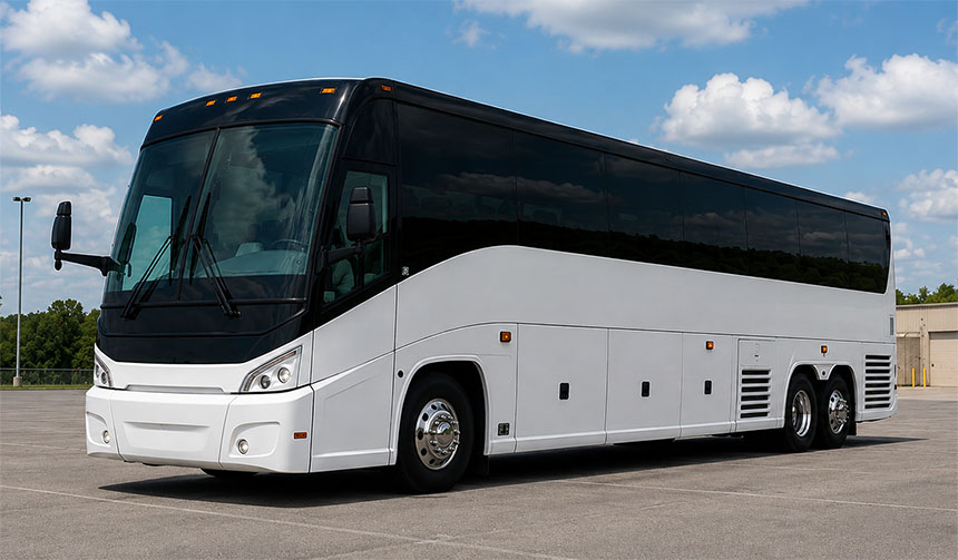 56-passenger charter bus available for charter in Rincon, GA